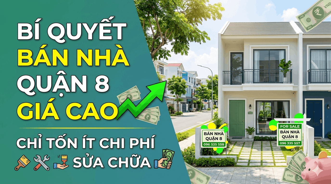 Bí Quyết Bán Nhà Quận 8 Giá Cao Mà Chỉ Tốn Ít Chi Phí Sửa Chữa
