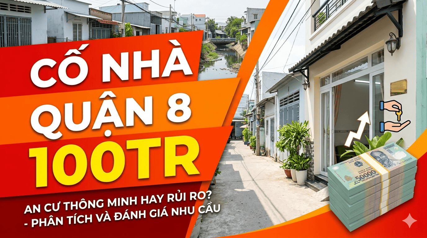 Cố nhà Quận 8 100tr: Giải pháp an cư thông minh hay rủi ro tiềm ẩn?