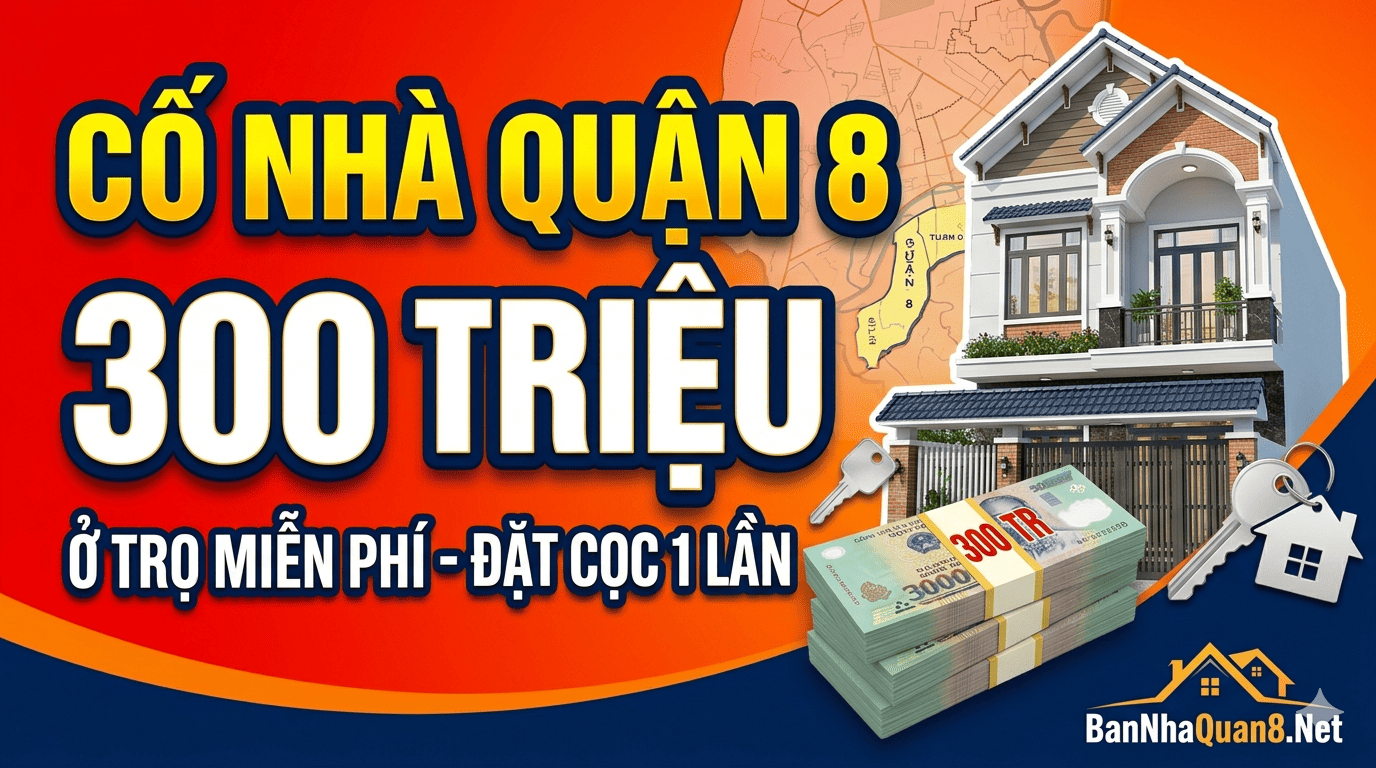 Cố nhà Quận 8 300 triệu: Phân tích thị trường và những lưu ý "sống còn"