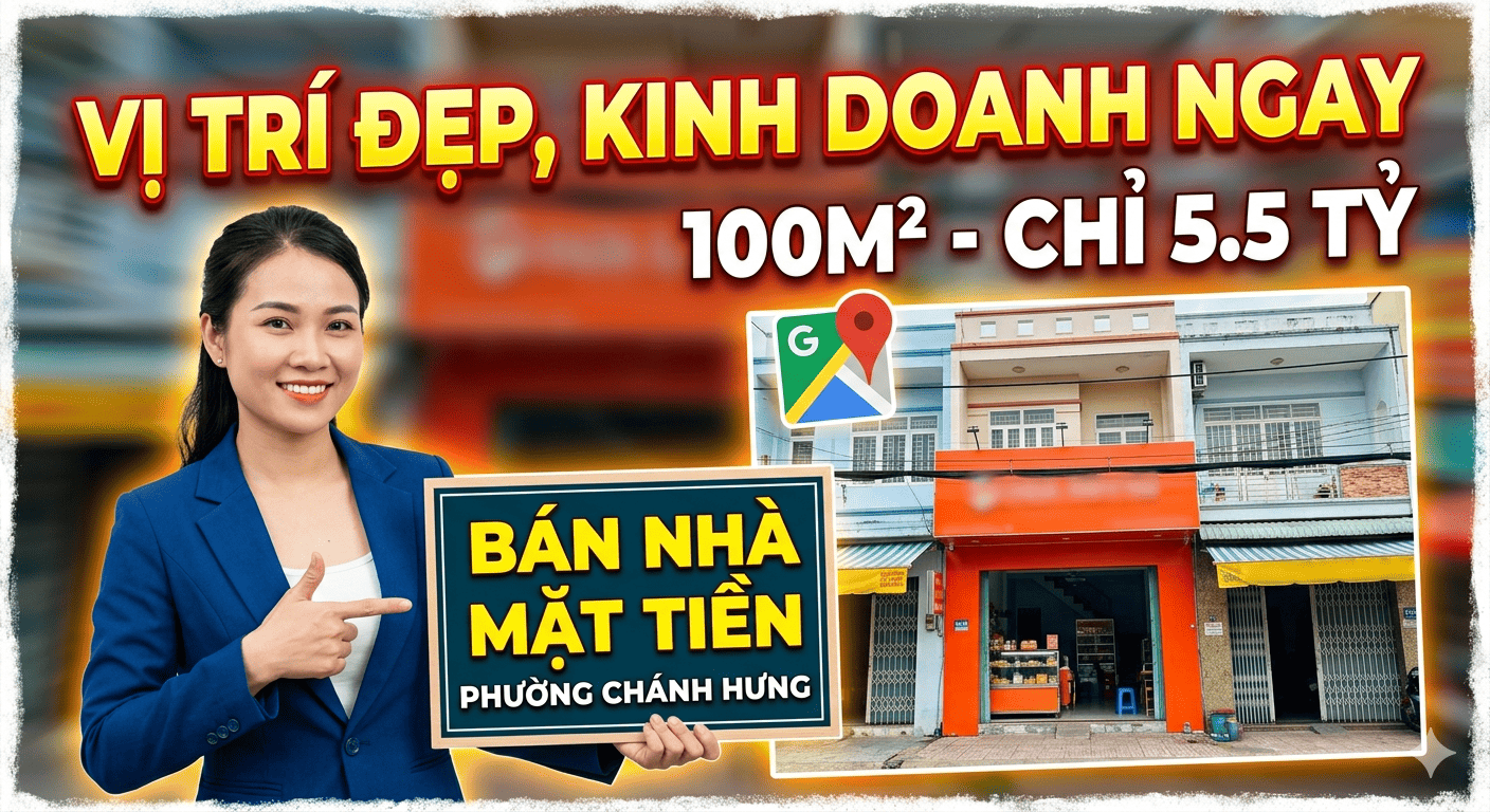 Thị Trường Bán Nhà Mặt Tiền Phường Chánh Hưng: Cơ Hội Đầu Tư Sinh Lời Vượt Trội